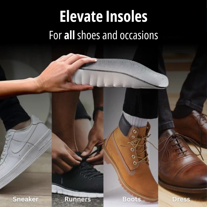 Alzas Elevate - Levántate más. Camina más fuerte.